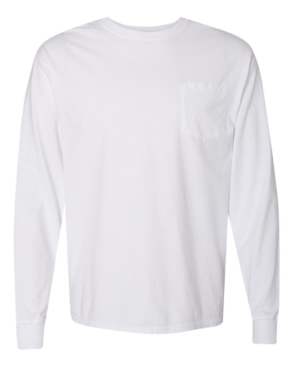 Unisex Garment-Dyed Long Sleeve T-Shirt With a Pocket | GDH250