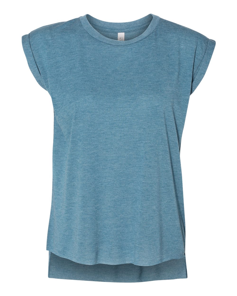 Women’s Flowy Rolled Cuffs Muscle Tee | 8804