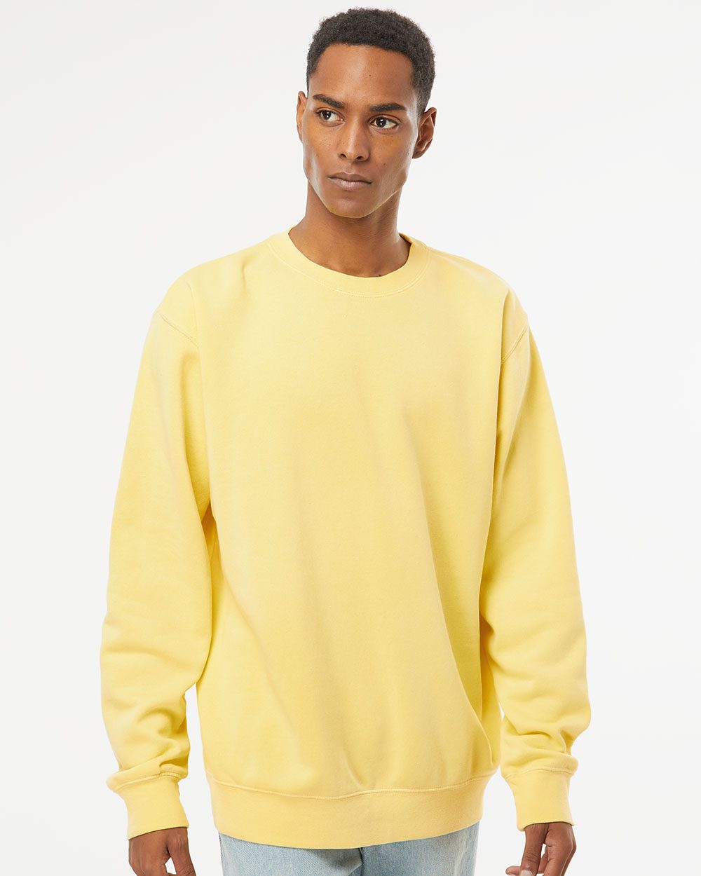 Unisex Midweight Pigment-Dyed Crewneck Sweatshirt | PRM3500