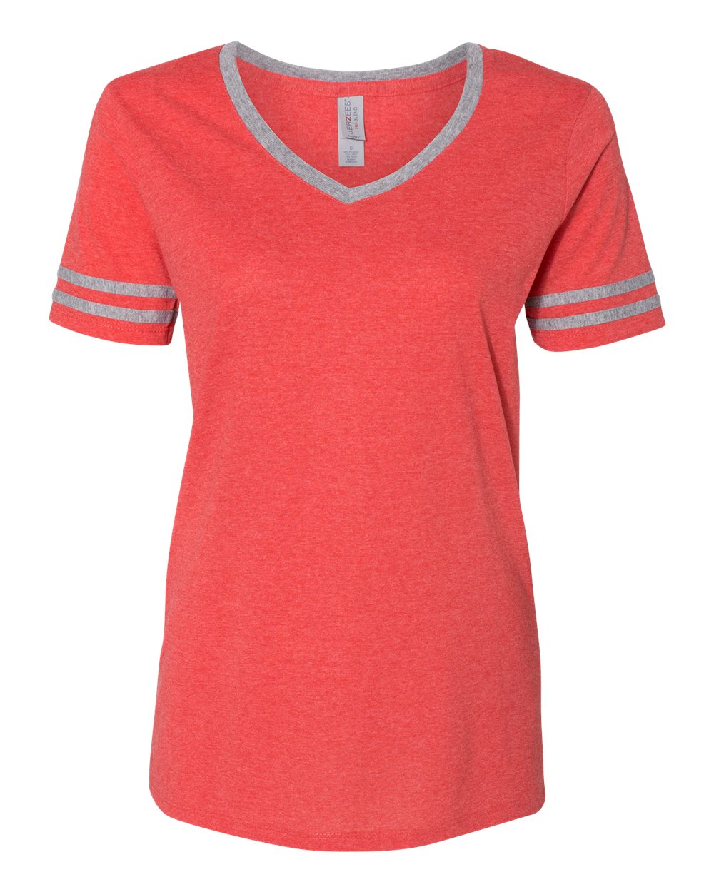Women's Varsity Triblend V-Neck T-Shirt | 602WVR