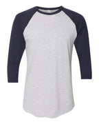 Unisex 50/50 Raglan Three-Quarter Sleeve Tee | BB453W