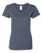 Camiseta de algodón pesado para mujer con cuello en V | 5V00L