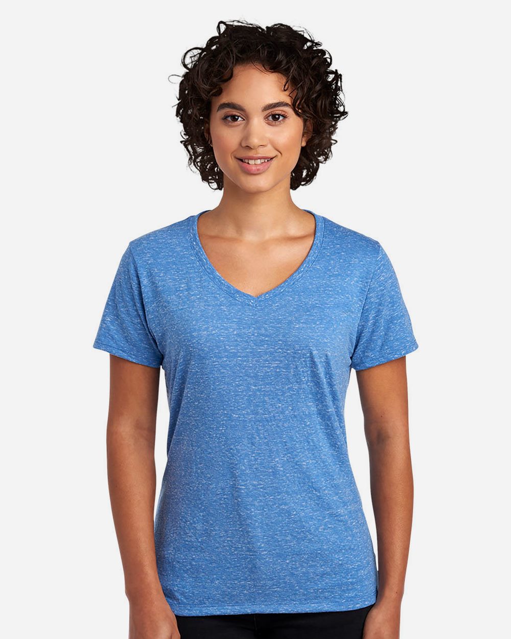 Women's Snow Heather Jersey V-Neck T-Shirt | 88WVR