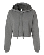 Sudadera con capucha corta de forro polar para mujer | 7502