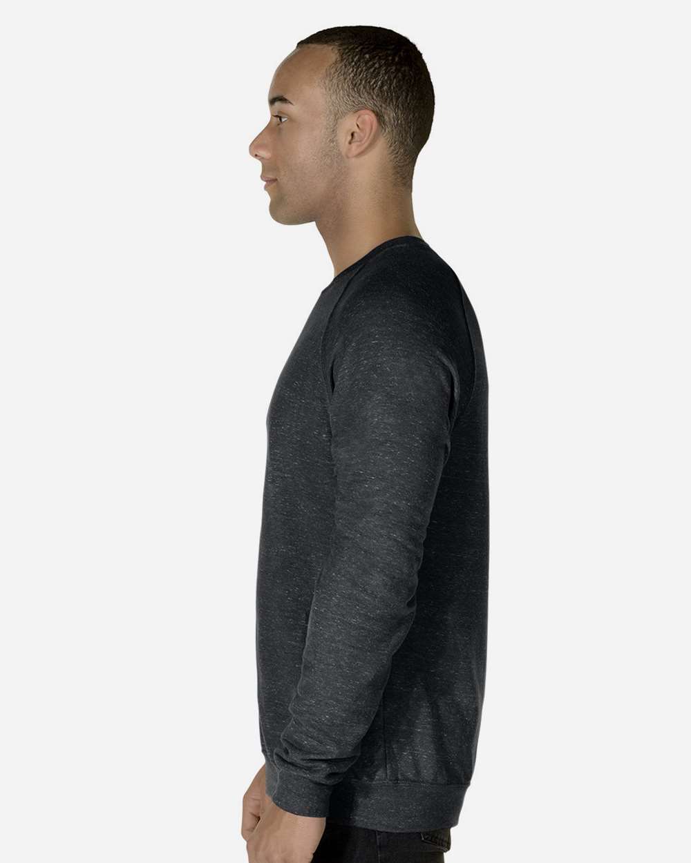 Unisex Snow Heather French Terry Crewneck Sweatshirt | 91MR