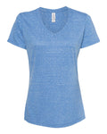 Women's Snow Heather Jersey V-Neck T-Shirt | 88WVR