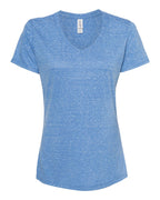 Women's Snow Heather Jersey V-Neck T-Shirt | 88WVR