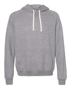 Jerzees 90MR Unisex Snow Heather French Terry Raglan Hooded Sweatshirt - Charcoal