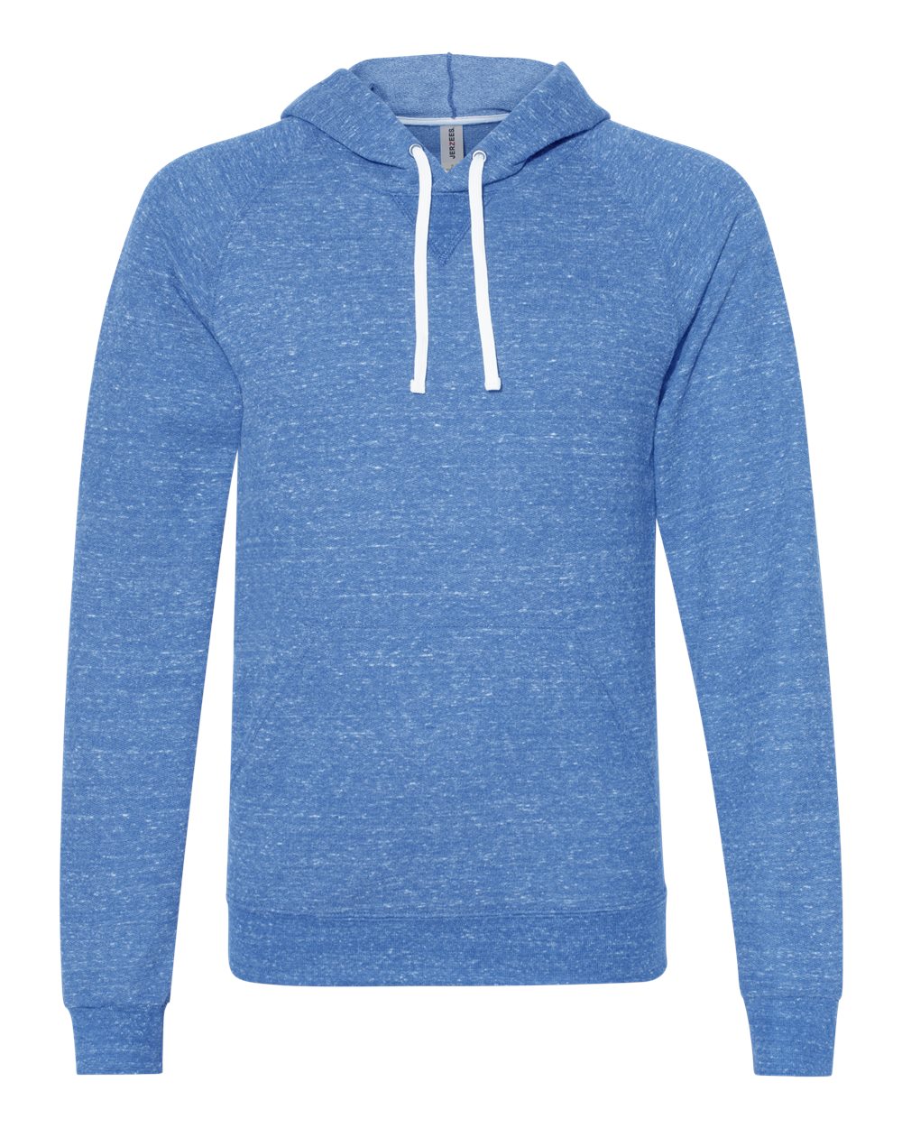 Unisex Snow Heather French Terry Raglan Hooded Sweatshirt | 90MR