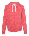 Women's Snow Heather French Terry Full-Zip Hooded Sweatshirt | 92WR