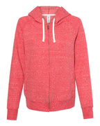 Women's Snow Heather French Terry Full-Zip Hooded Sweatshirt | 92WR