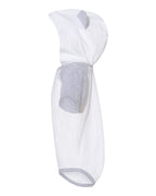 Infant Fine Jersey Raglan Bodysuit with Hood & Ears | 4417