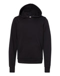Bella + Canvas 3719Y Youth Sponge Fleece Hoodie Sweatshirt - Black