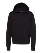 Bella + Canvas 3719Y Youth Sponge Fleece Hoodie Sweatshirt - Black