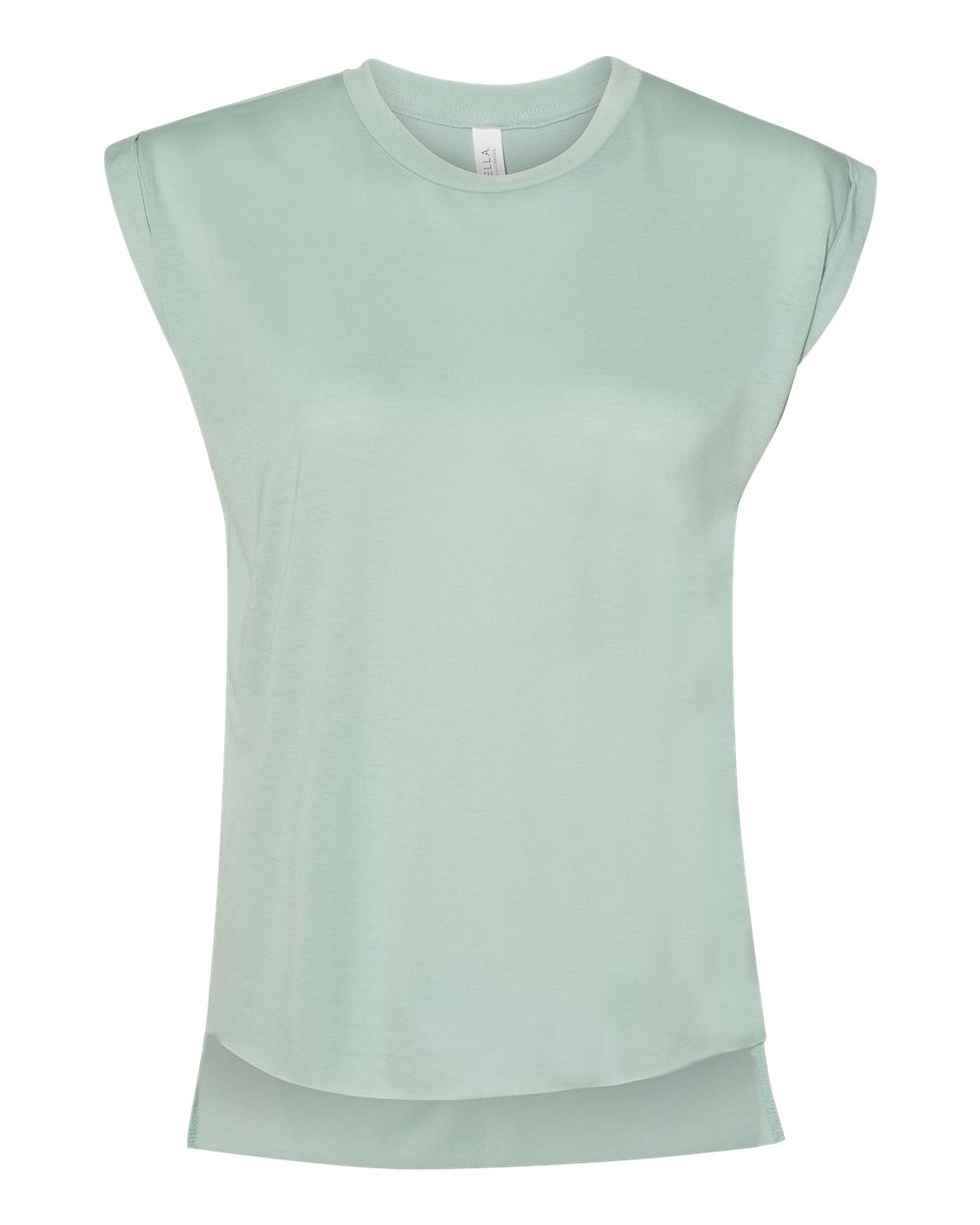 Women’s Flowy Rolled Cuffs Muscle Tee | 8804