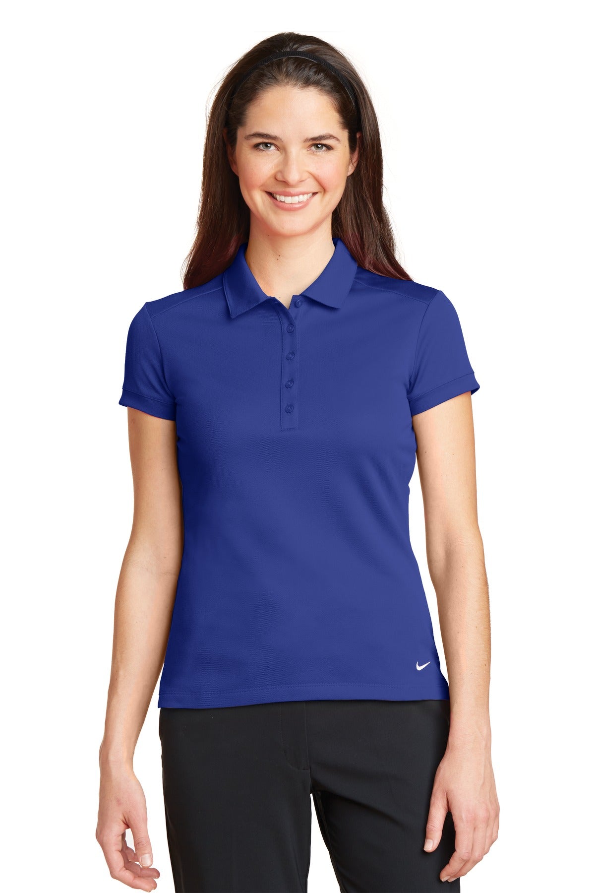Nike 746100 Women's Dri-FIT Solid Icon Pique Modern Fit Polo
