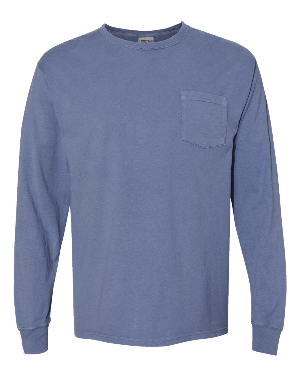 Unisex Garment-Dyed Long Sleeve T-Shirt With a Pocket | GDH250