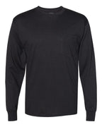 Unisex Workwear Long Sleeve Pocket T-Shirt | W120