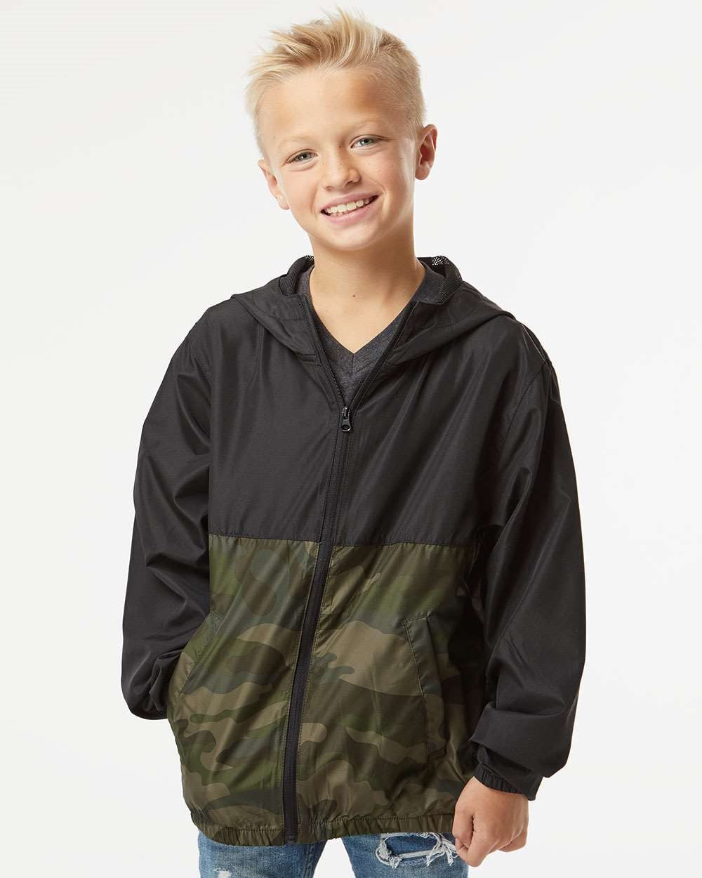 Youth Lightweight Windbreaker Full-Zip Jacket | EXP24YWZ