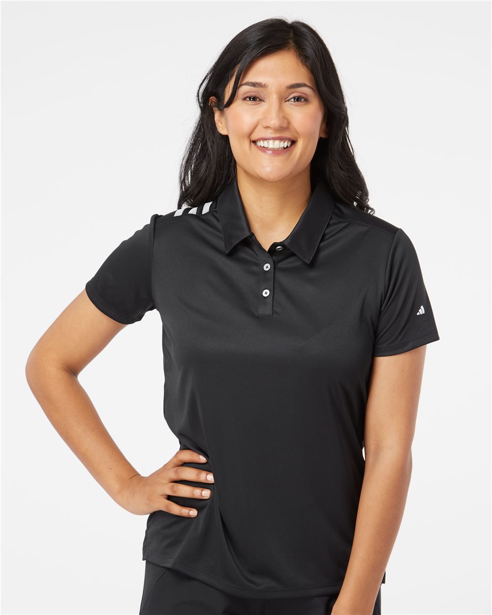 Women's 3-Stripes Shoulder Polo | A325