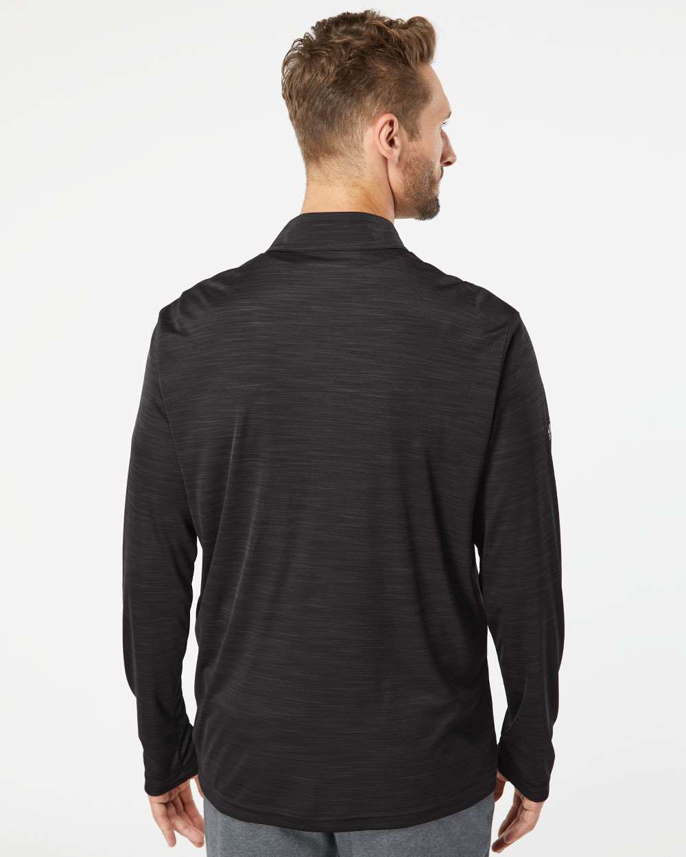 Men's Lightweight Mélange Quarter-Zip Pullover | A475