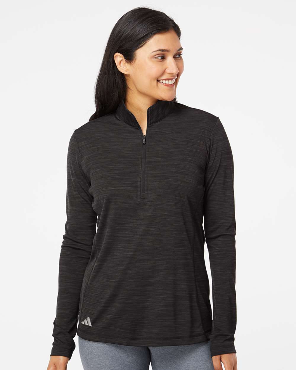 Women's Lightweight Mélange Quarter-Zip Pullover | A476