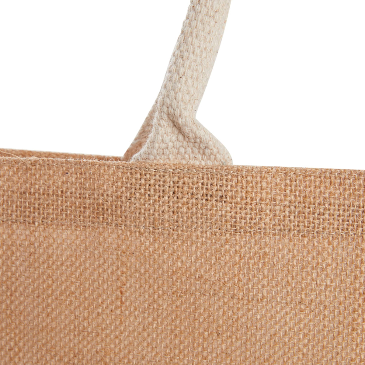 Jute Shopper Tote with Recycled Cotton Pocket | 7900-88 image 1
