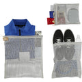 Recycled Cotton Mesh Cinch Pouch Set | 7901-19 image 1