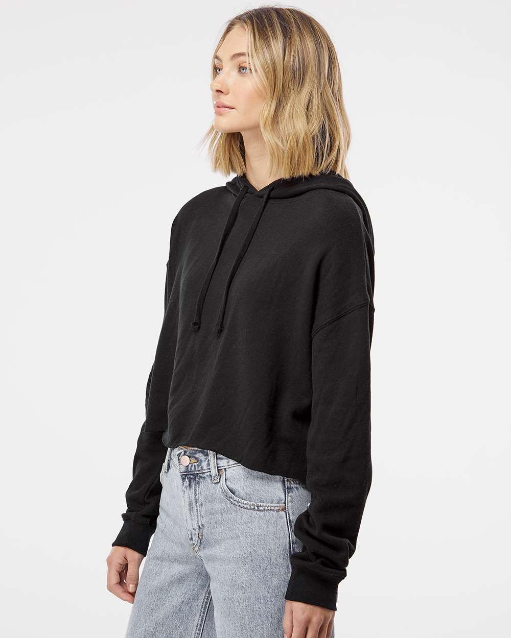 Women’s Lightweight Crop Hooded Sweatshirt | AFX64CRP