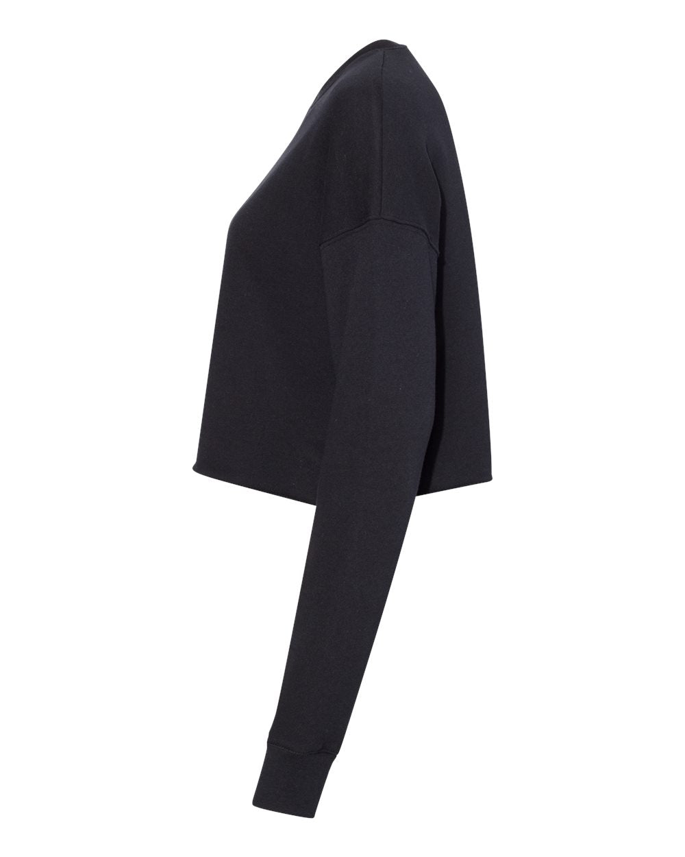 Sudadera Crop de Forro Polar para Mujer con Cuello Redondo | 7503
