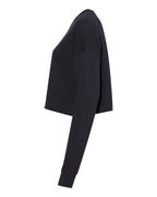 Sudadera Crop de Forro Polar para Mujer con Cuello Redondo | 7503