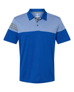 Men's Heathered 3-Stripes Colorblocked Polo | A213