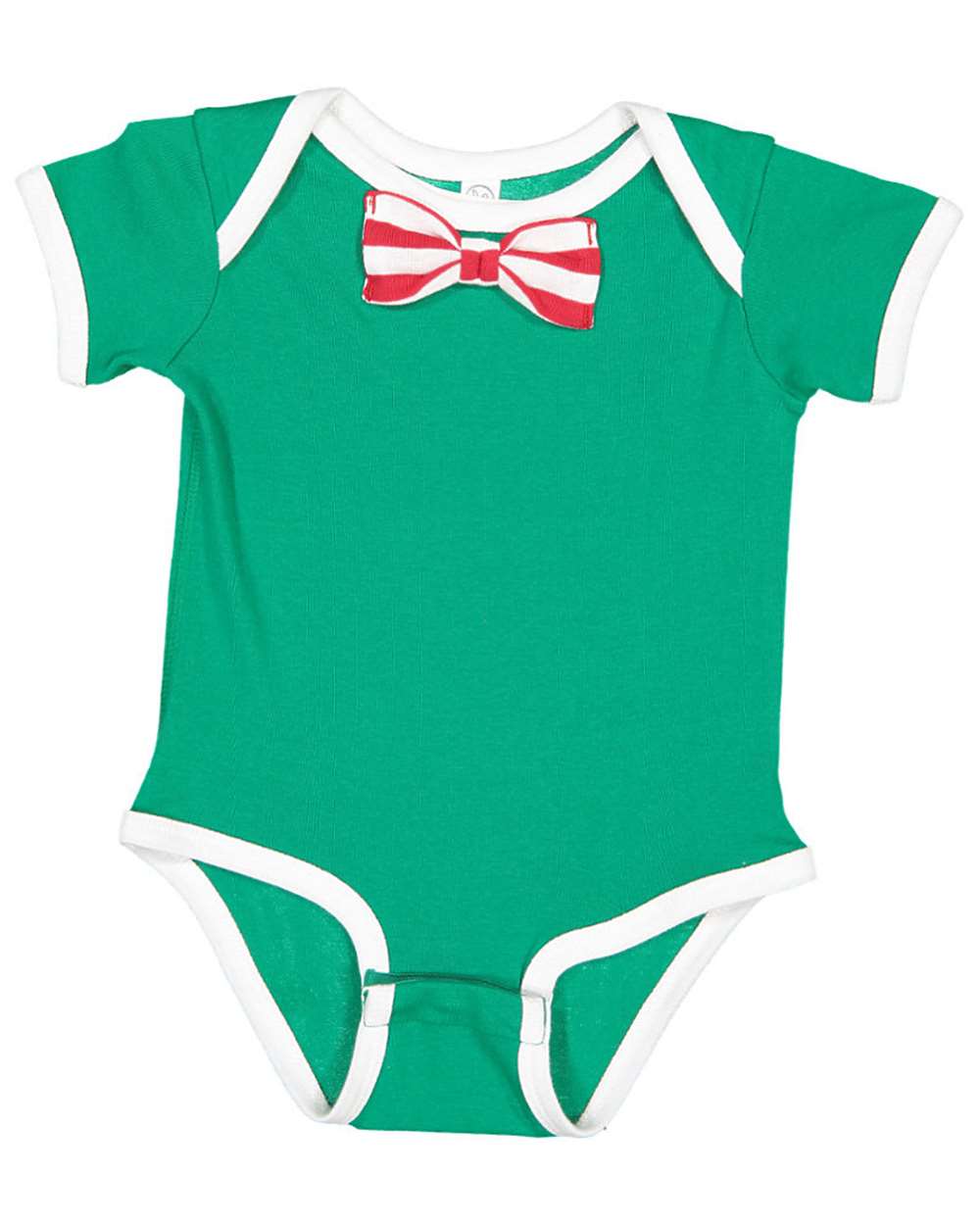 Infant Baby Rib Bow Tie Bodysuit | 4407