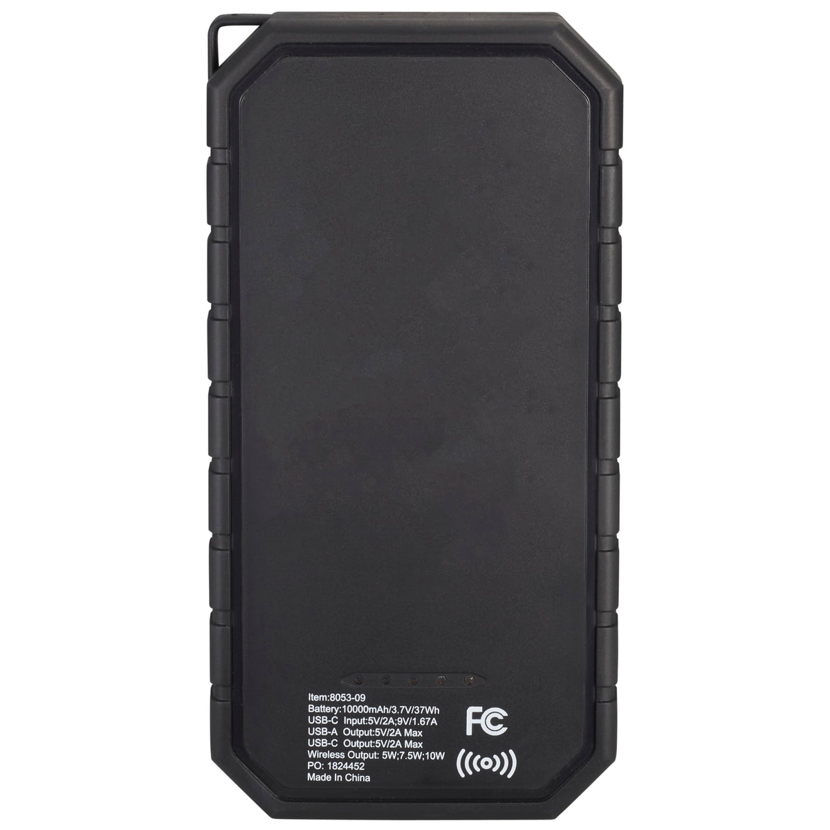 High Sierra® IPX 5 Solar Fast Wireless Power Bank | 8053-09 image 1