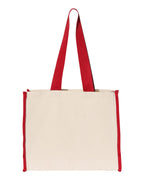 14L Tote with Contrast-Color Handles | Q1100