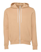 Sudadera con capucha unisex de forro polar esponjoso con cremallera completa | 3739