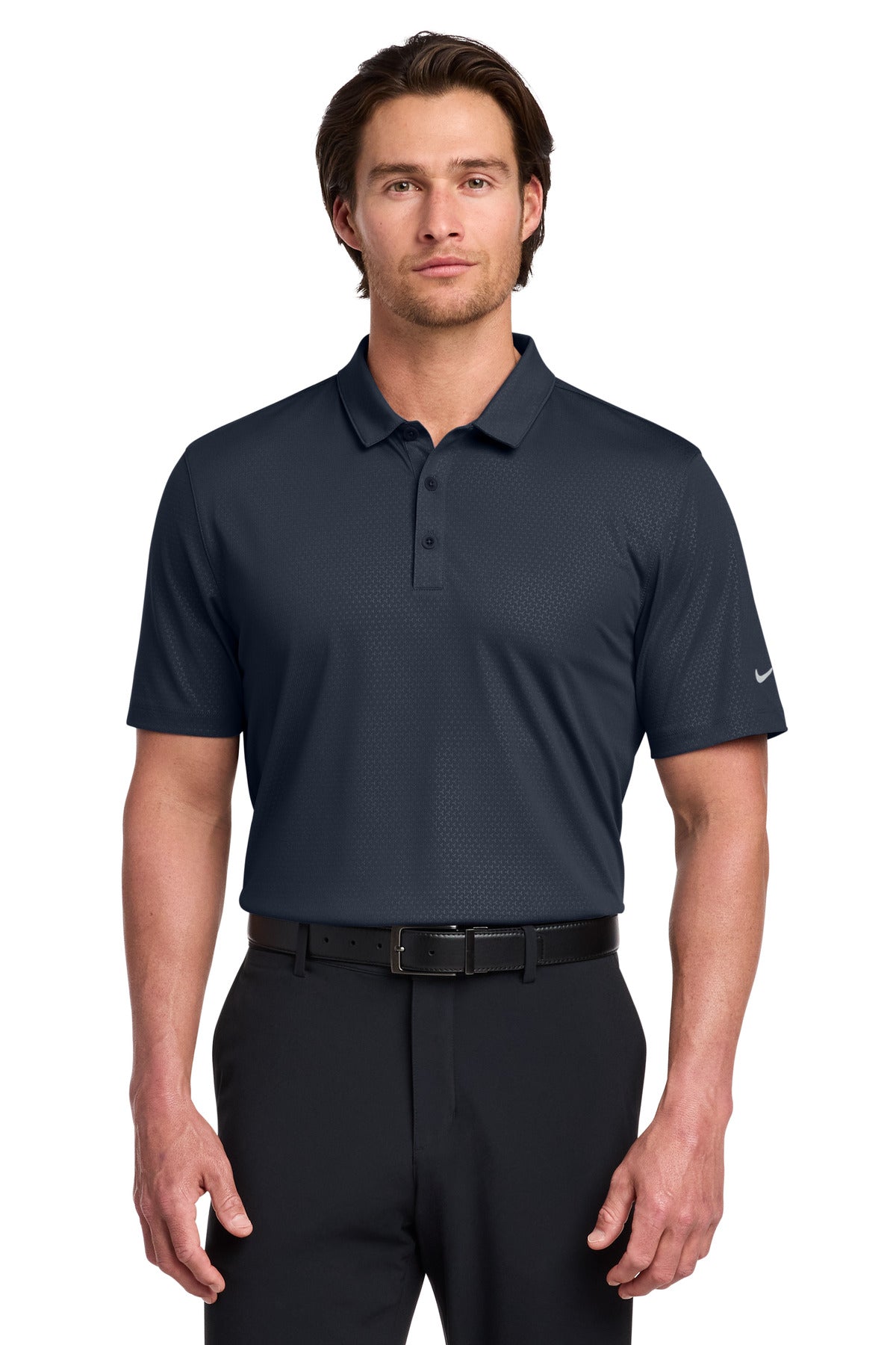 Nike 838964 Dri-FIT Embossed Tri-Blade Polo