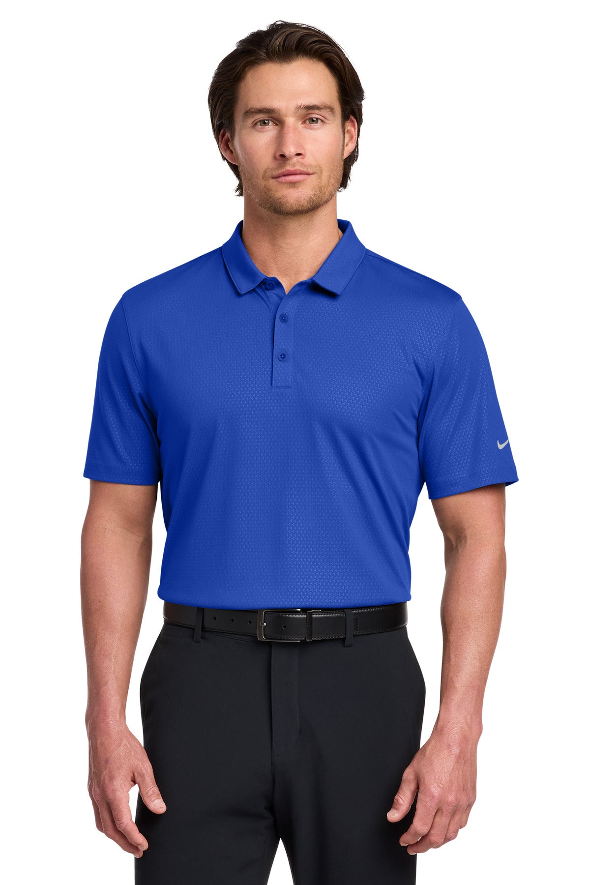 Nike 838964 Dri-FIT Embossed Tri-Blade Polo