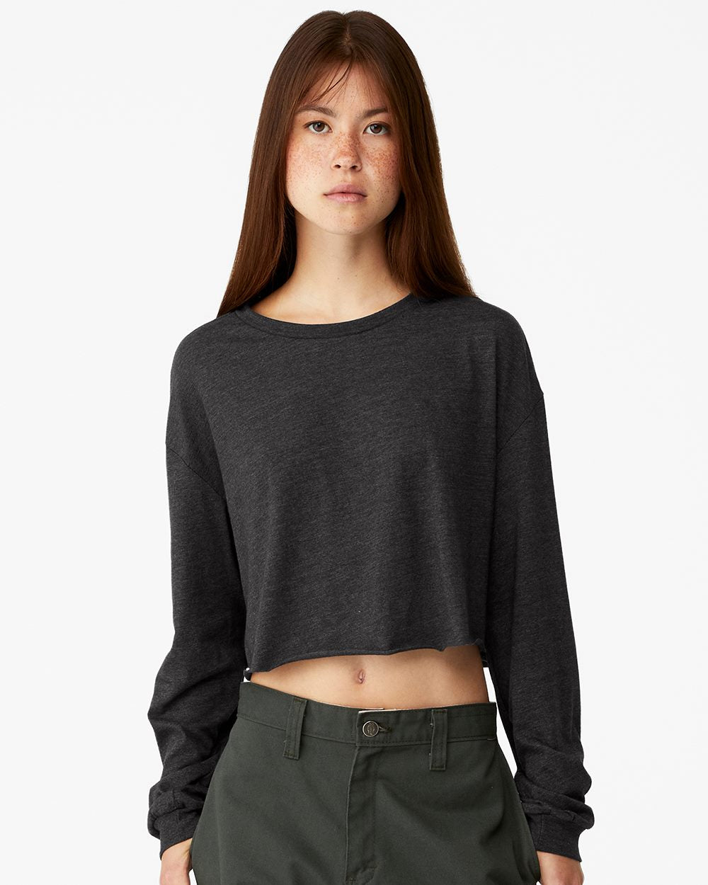 Women's FWD Fashion Crop Long Sleeve Tee | 6501