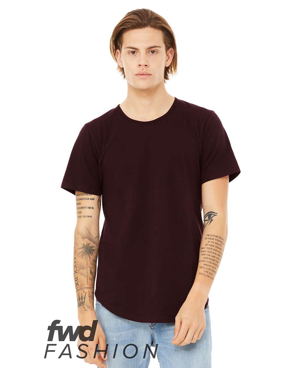 Men's Jersey Curved Hem Tee | 3003