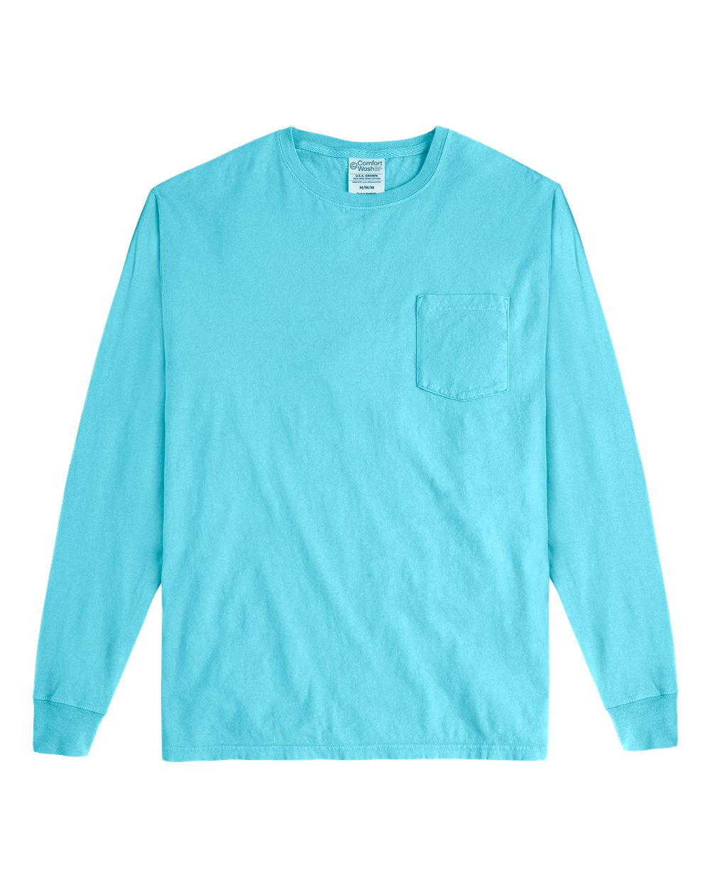 Unisex Garment-Dyed Long Sleeve T-Shirt With a Pocket | GDH250