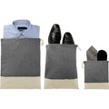 Split Recycled 3pc Travel Pouch Set | 8700-02 image 1