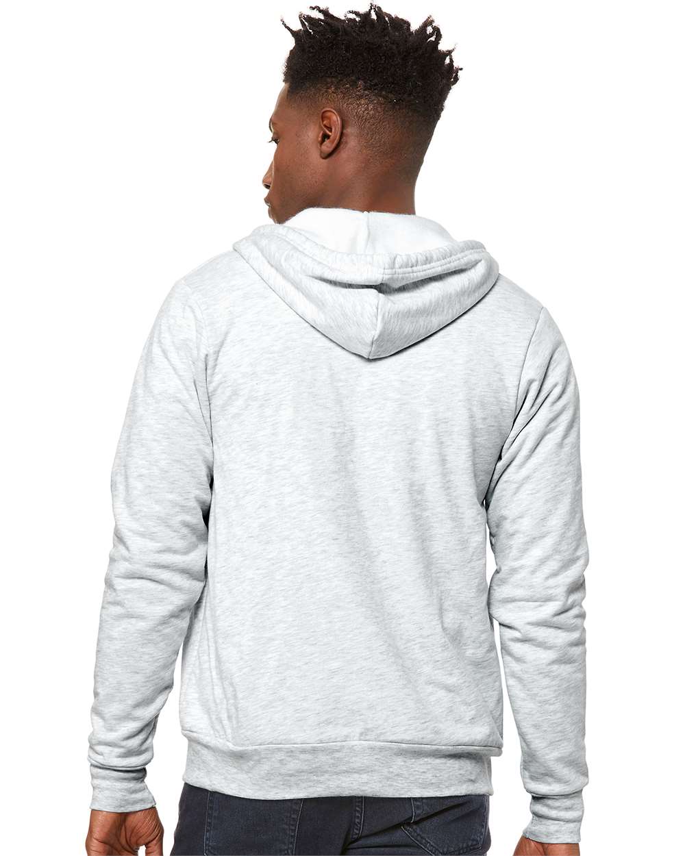 Sudadera con capucha unisex de forro polar esponjoso con cremallera completa | 3739