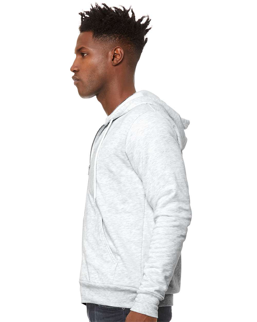 Sudadera con capucha unisex de forro polar esponjoso con cremallera completa | 3739