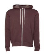 Sudadera con capucha unisex de forro polar esponjoso con cremallera completa | 3739