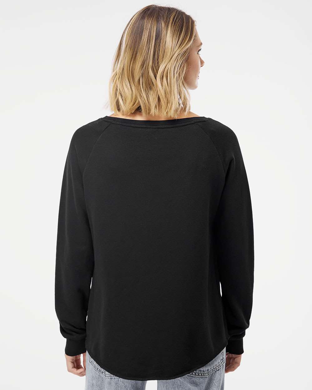 Sudadera para mujer con cuello redondo California Wave Wash | PRM2000