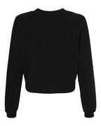 Women's Crop Raglan Fleece Crewneck Sweatshirt | 7505