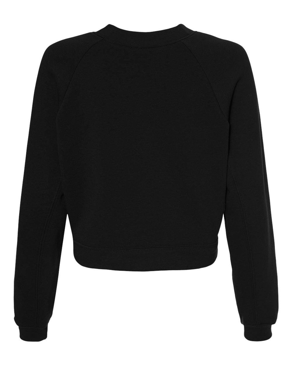 Women's Crop Raglan Fleece Crewneck Sweatshirt | 7505
