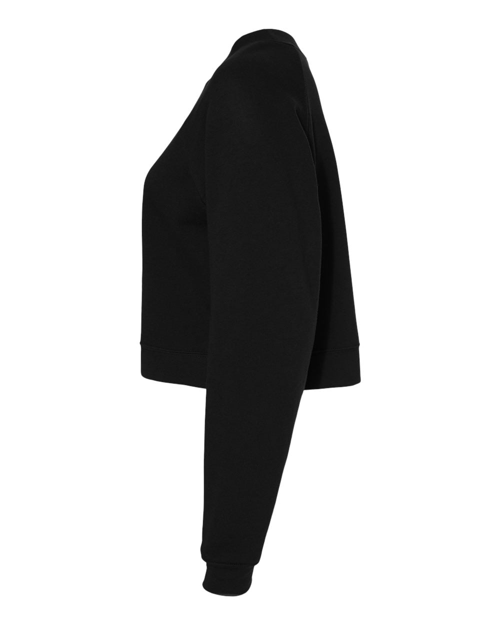 Women's Crop Raglan Fleece Crewneck Sweatshirt | 7505