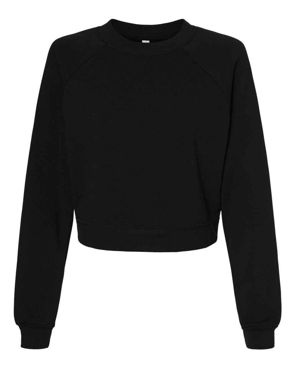 Women's Crop Raglan Fleece Crewneck Sweatshirt | 7505